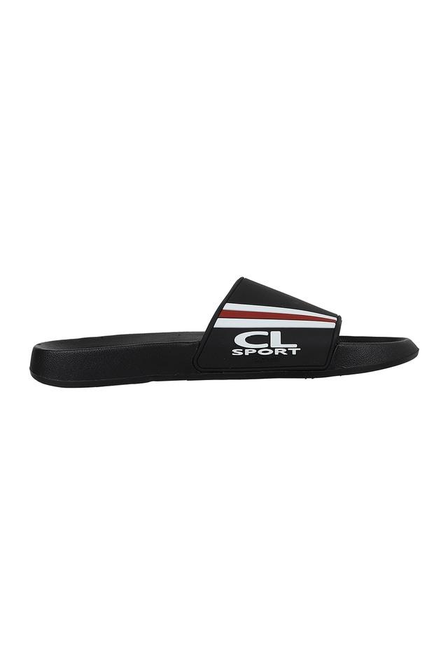 Buy CARLTON LONDON Black Synthetic Slipon Mens Flip Flops