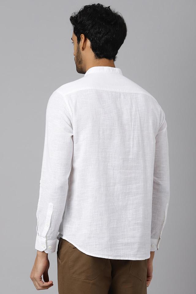 White on sale casual shirts