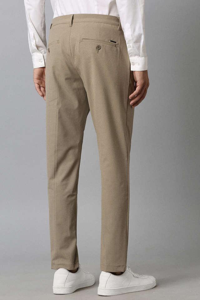 Calvin Klein Regular Fit Solid Taupe Flat Front Dress Pants | The Suit Depot