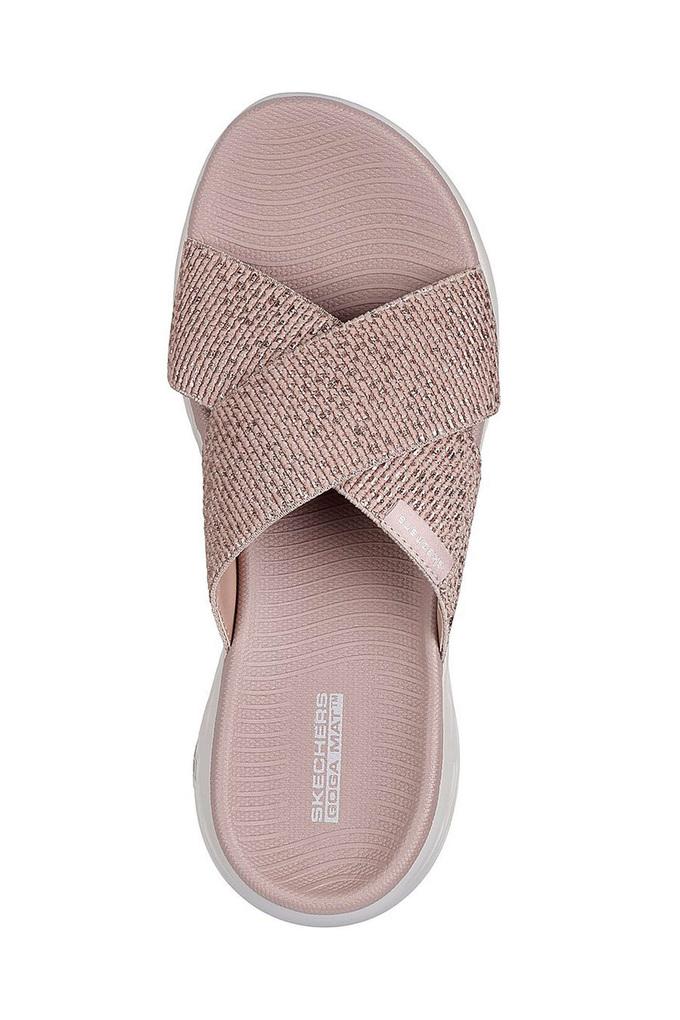 Buy SKECHERS Rose Gold Synthetic Slipon Women's Sandals | Shoppers 