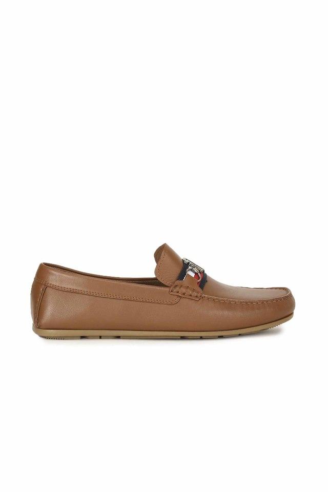 Leather Regular Slip On Mens Loafers