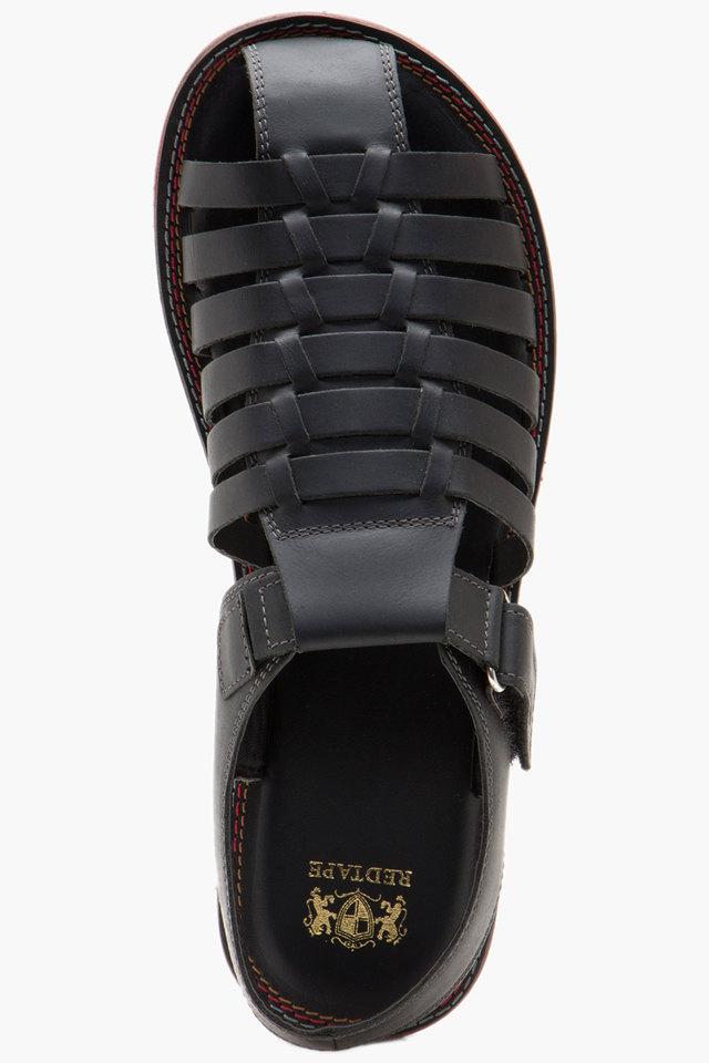 Red tape black floater sandals new arrivals