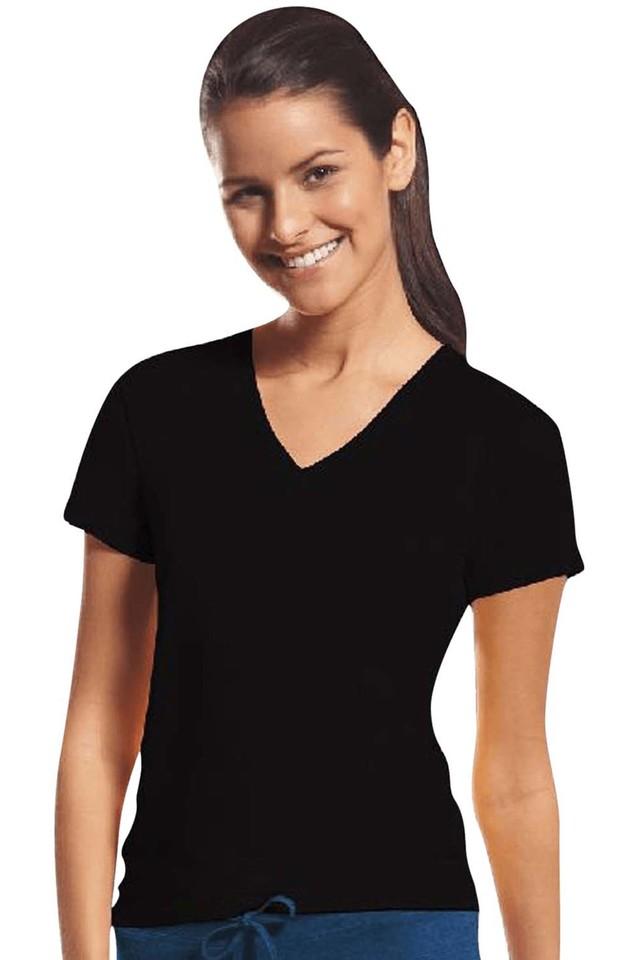 Black v neck t shirt outlet ladies