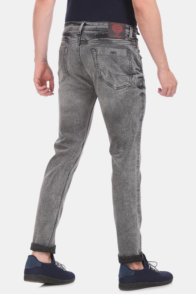 Men's Stonewashed Jeans Pants Grey | Martin Valen