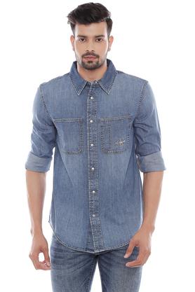 CALVIN KLEIN JEANS - Dusty Blue Casual Shirts - 2