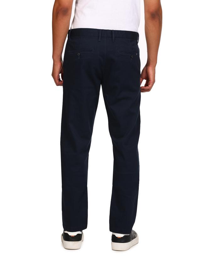 Comfy For Check Self Printed Cotton Trousers Stretch Men