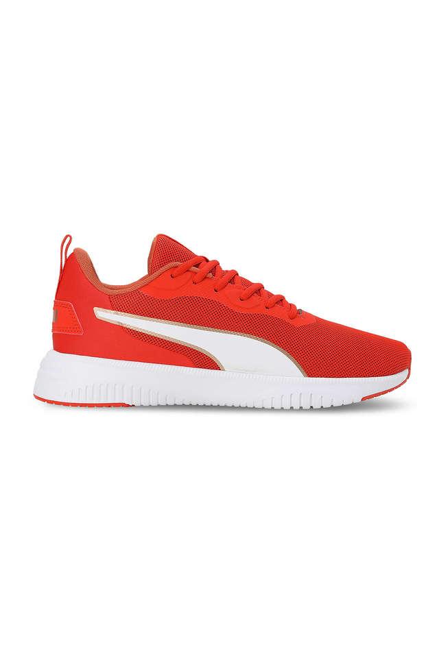 Puma red 2024 and green shoes