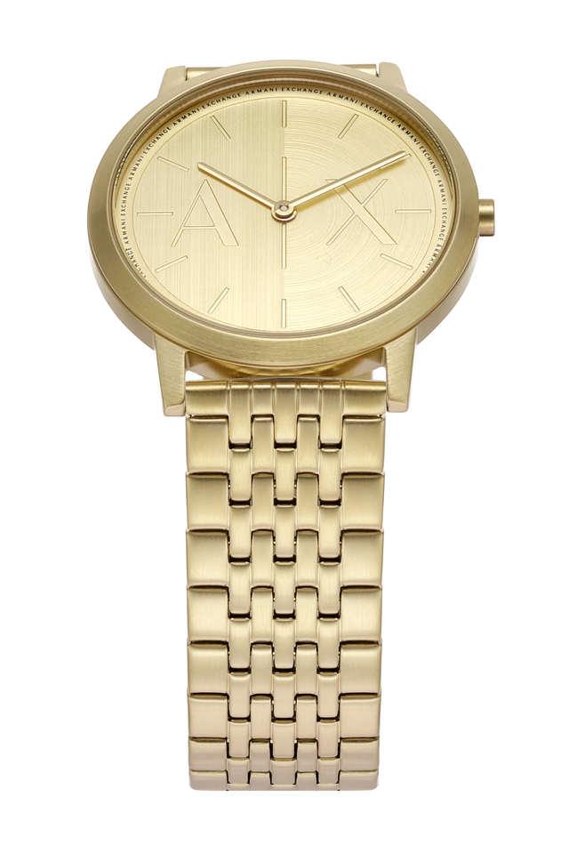 Buy ARMANI EXCHANGE 40 mm Gold Dial Stainless Steel Analog Watch