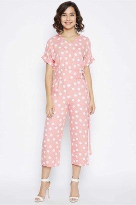 Warehouse dash dot store jumpsuit