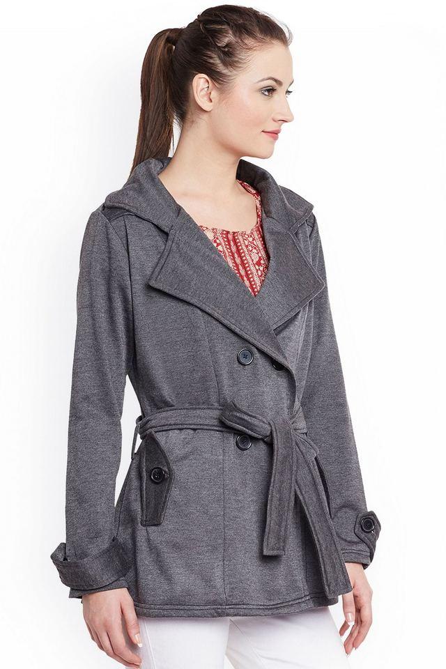 Dark grey hot sale coats womens