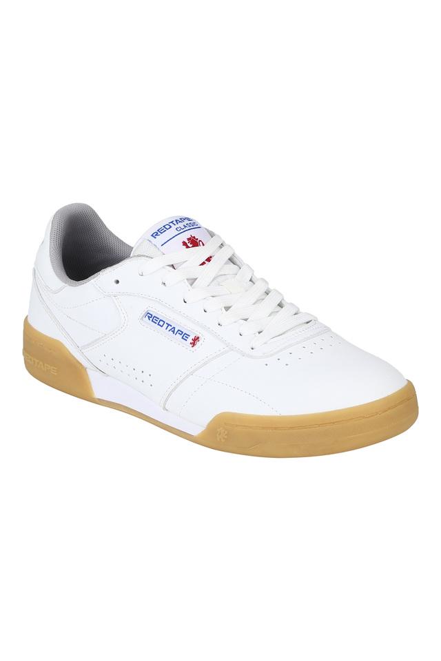 Red tape white store sneakers for men