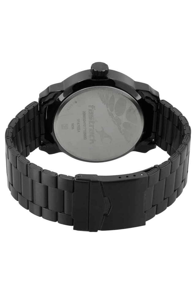 Fastrack black analog watch best sale