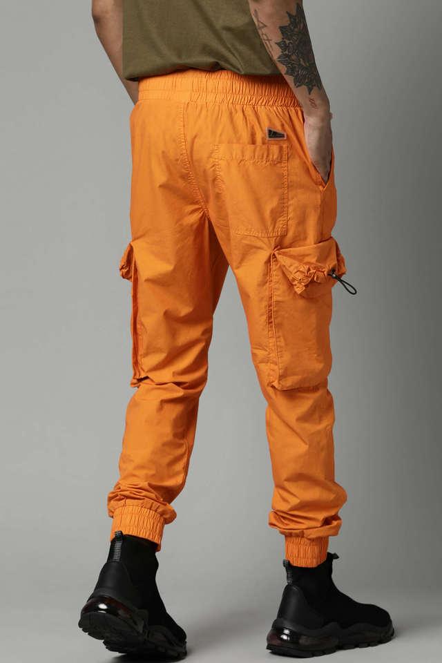 The Indian Garage Co Solid Men Orange Track Pants  Buy The Indian Garage  Co Solid Men Orange Track Pants Online at Best Prices in India   Flipkartcom