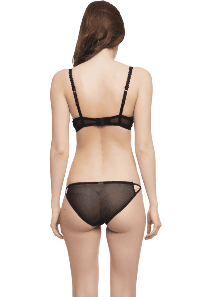 Buy CLOVIA Black Set Of Bra And Panty