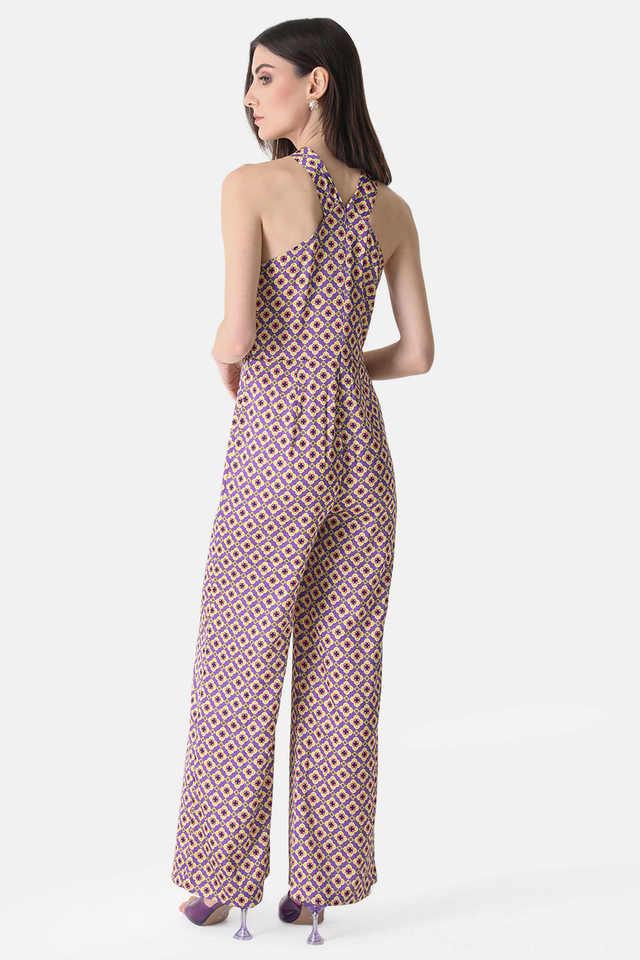 Kazo Beige Printed Basic Jumpsuit Price in India, Full Specifications &  Offers | DTashion.com