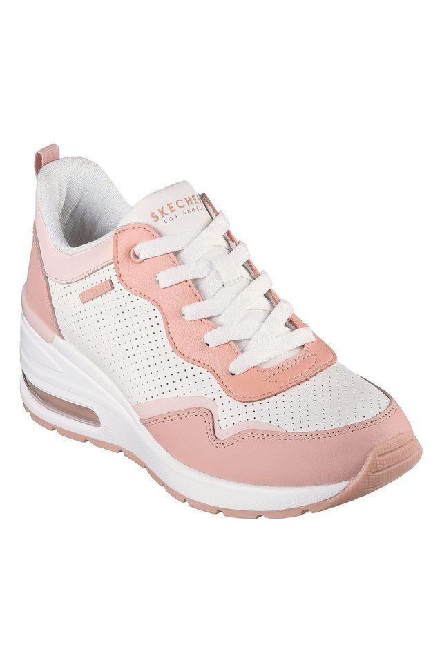 Ladies skechers lace up best sale