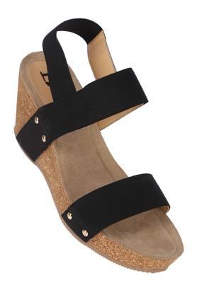 Dune best sale black wedges