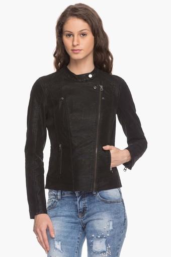 faux leather women's jackets