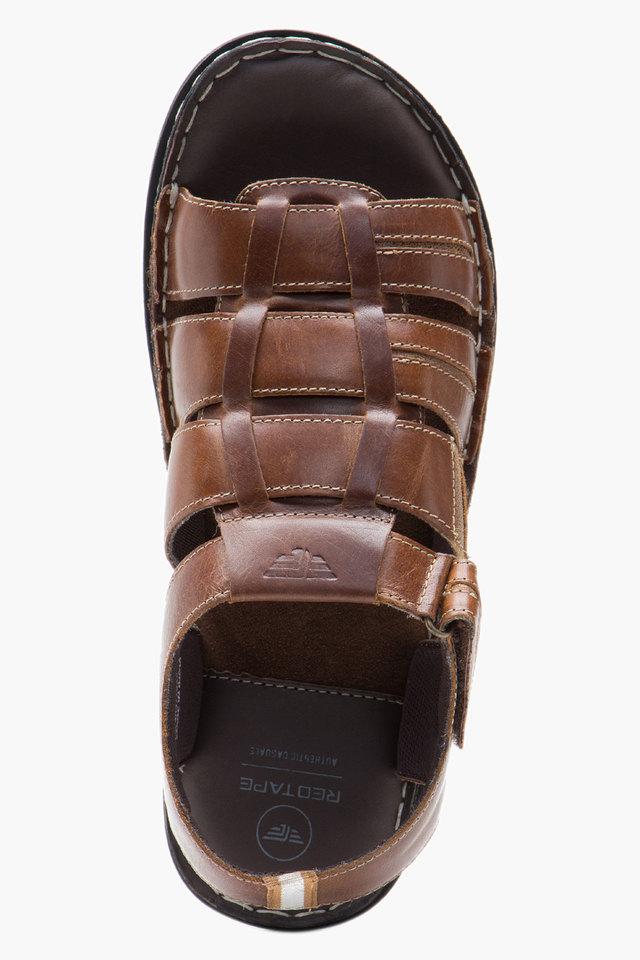 Buy Ted Baker Men Brown Leather Strap Sandals Online - 886014 | The  Collective