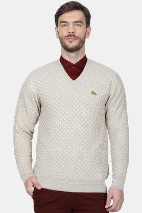 White discount wool pullover