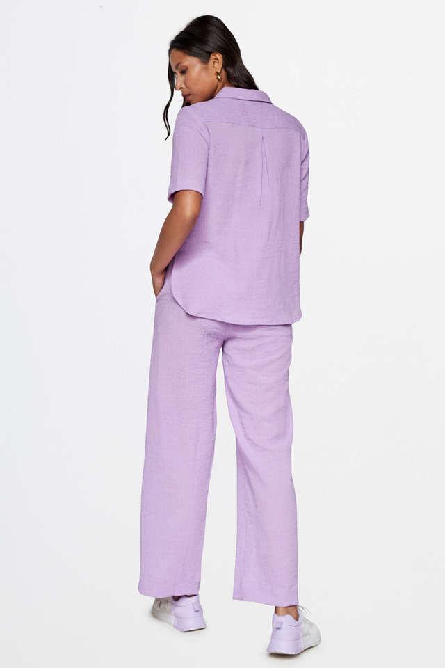 Womens Leggings & Oversized T-Shirt Co-ord Lilac Purple Seven