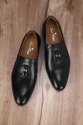 Louis philippe black sale casual shoes