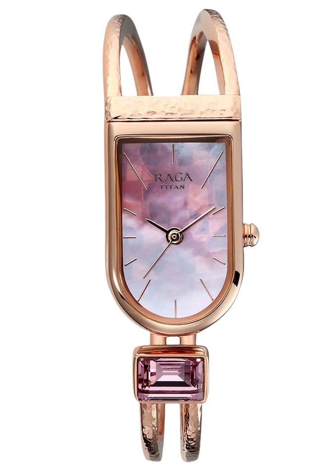 Raga mother of pearl dial metal strap watch new arrivals