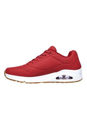 Mens red hot sale skechers shoes