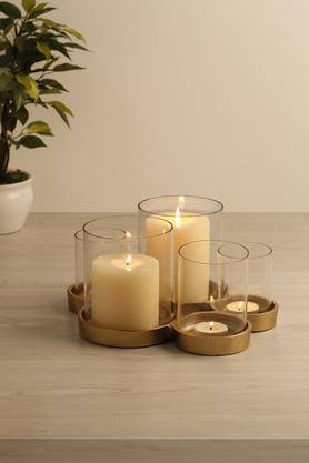 Flat glass shop candle holders