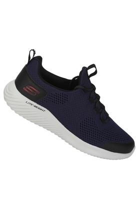 Mens mesh lace hot sale up sports shoes