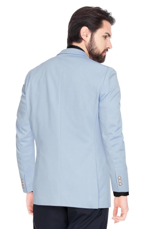 Buy ARROW Light Blue Men Slim Fit Structured Blazer Shoppers Stop