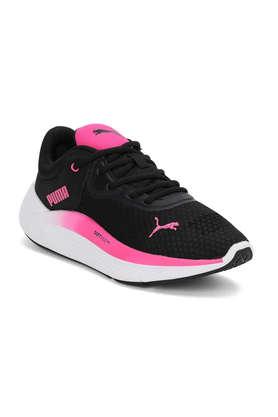 Womens black and sales pink puma shoes