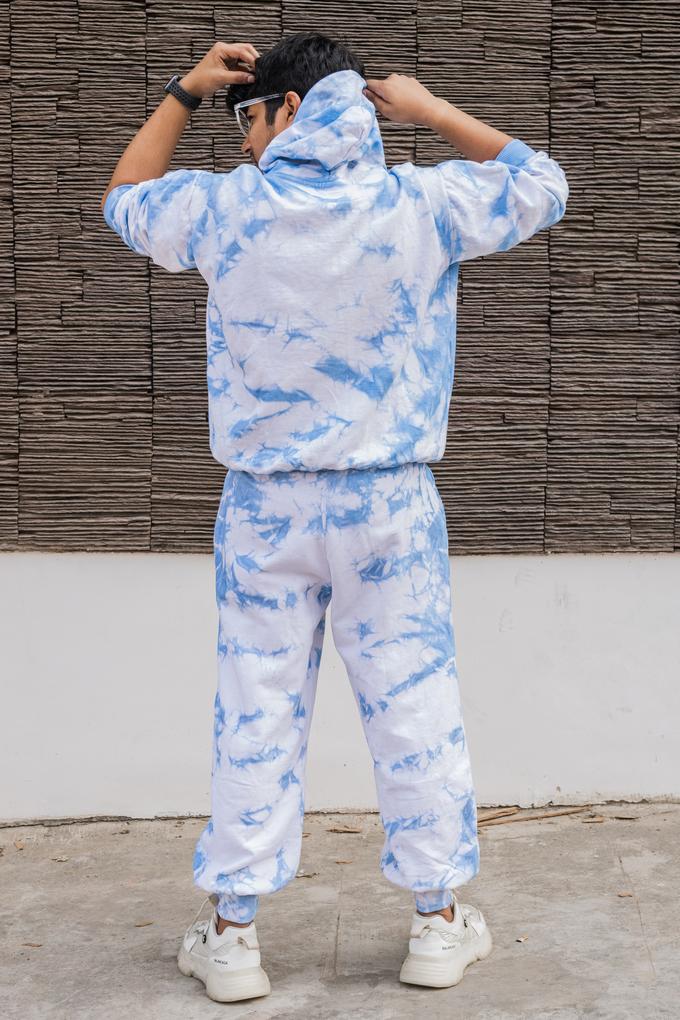 Buy JAVINISHKA Blue Tie And Dye Cotton Relaxed Fit Men's Co-ord Set