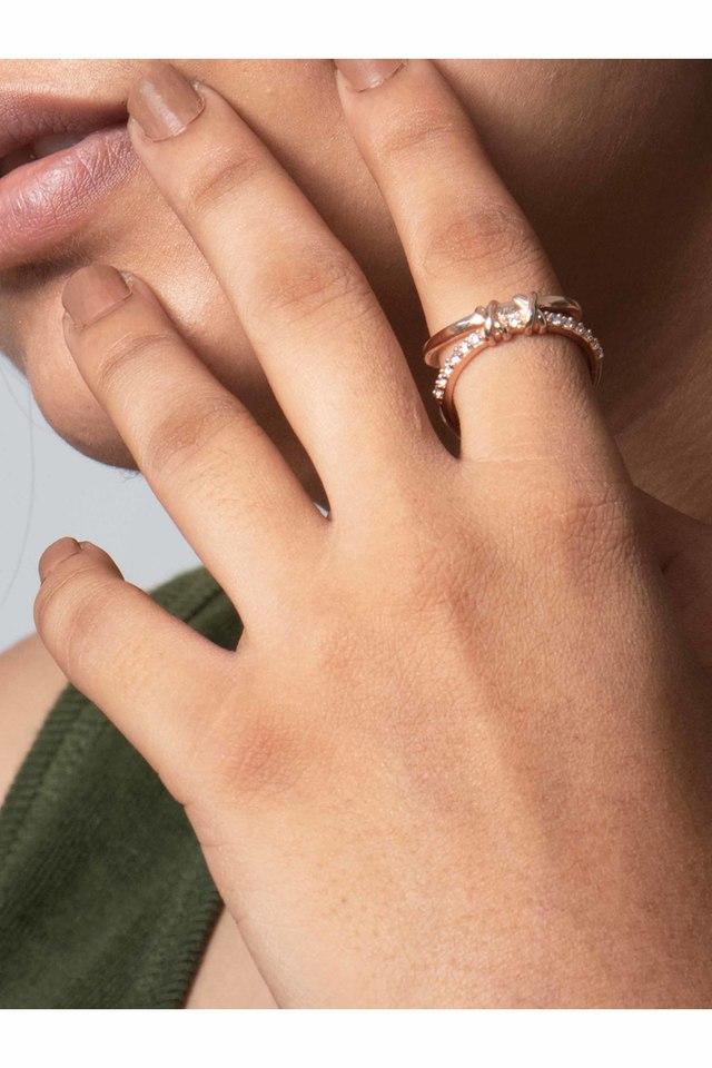 Pandora rose gold store knot ring