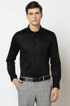 men formal shirt- black