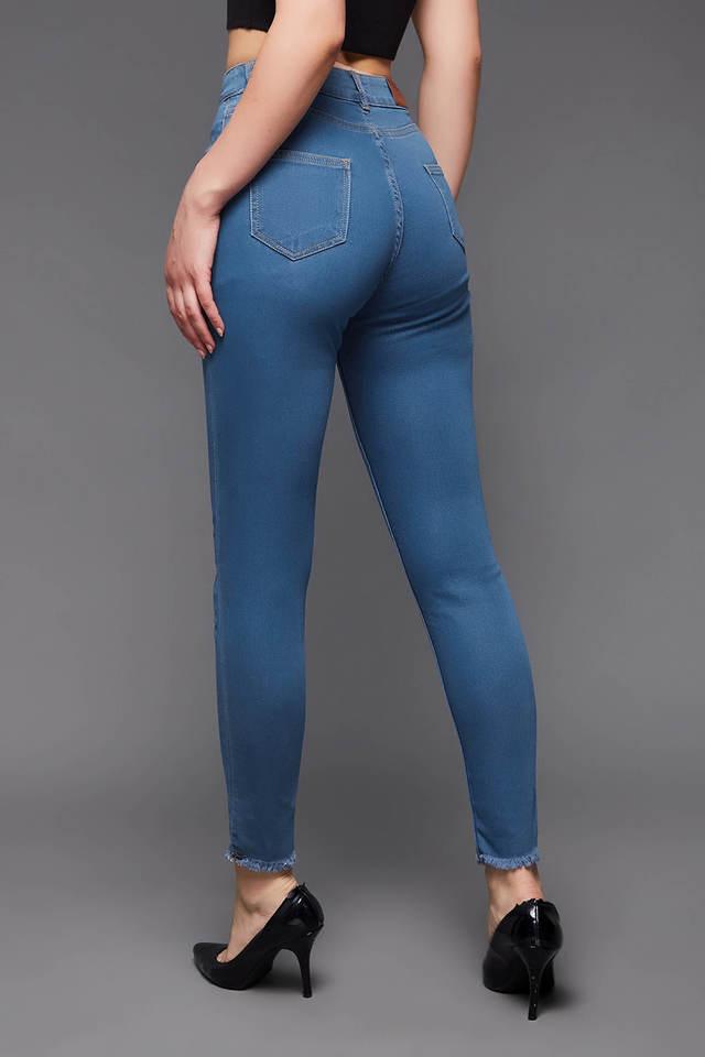 Blue High Rise Zoey Wide-Leg Jeans