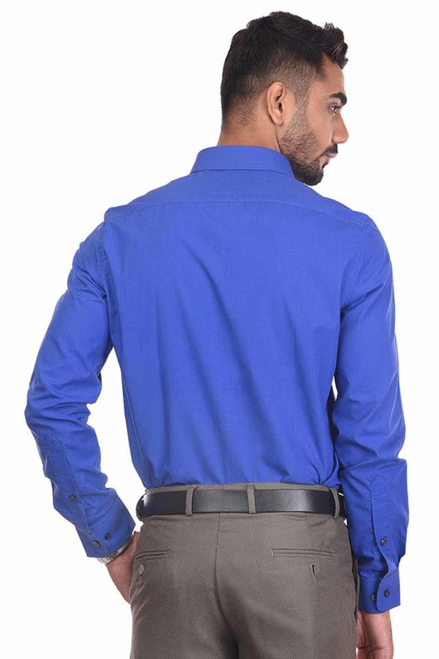 Plain shirt hotsell blue colour