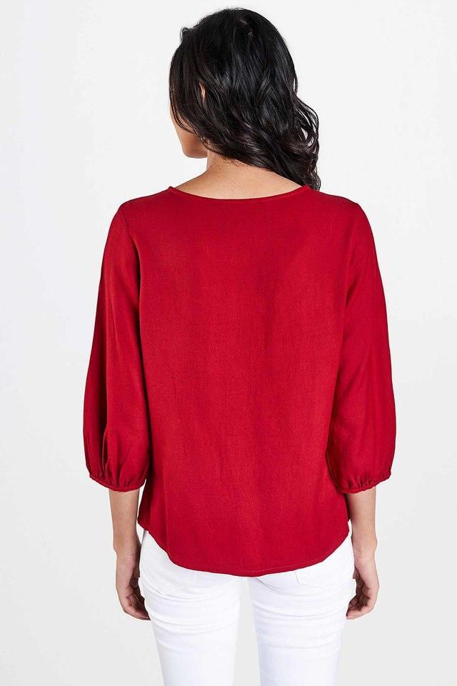 AND -  Maroon Tops & Blouses - Main