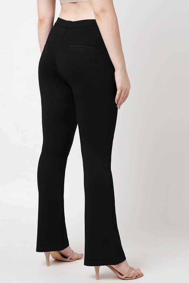 Buy KRAUS Black High Rise Blended Regular Fit Women's Tregging