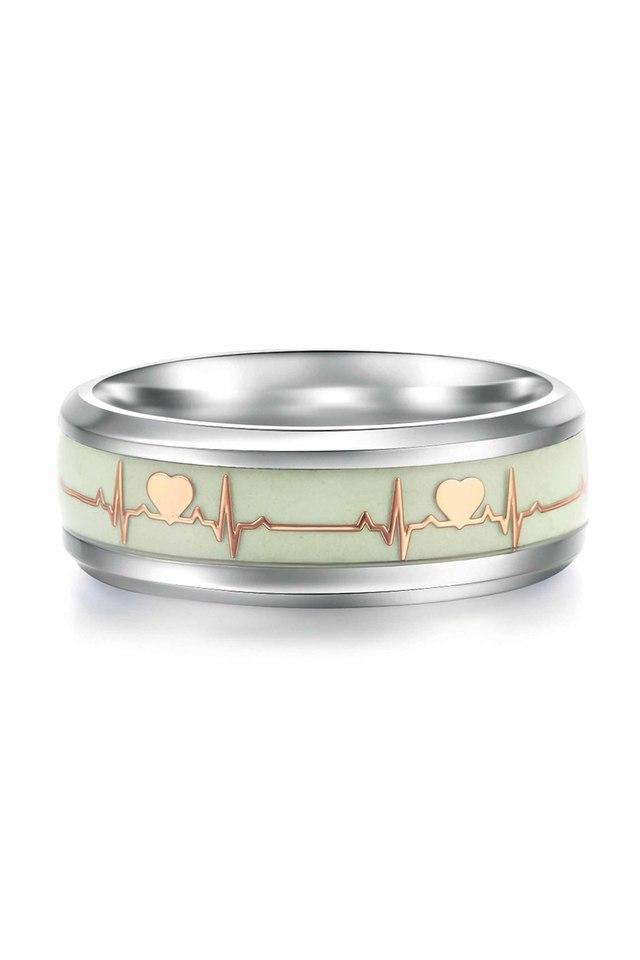 Glow in the dark heartbeat deals ring