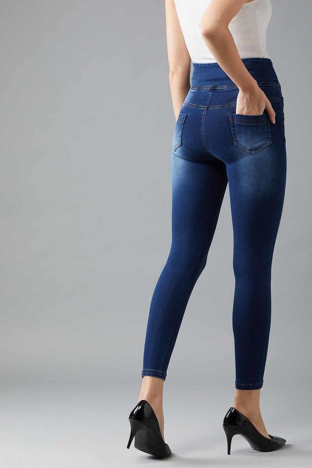 Buy Navy Blue Jeans & Jeggings for Women by Dolce Crudo Online