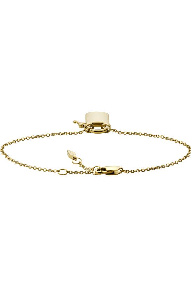 Buy FOSSIL Stylish Lane Gold Bracelet JF03893710 Shoppers Stop