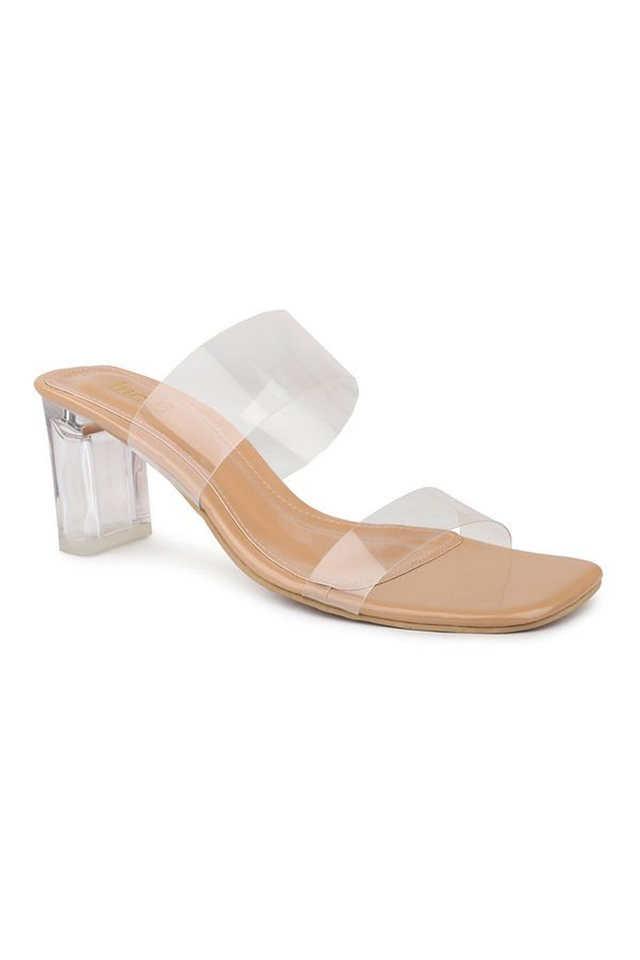 Buy INC 5 Natural Synthetic Slip on Women s Party Wear Heels Shoppers Stop