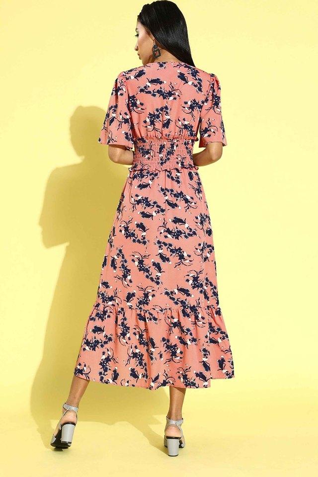 Peach dress outlet casual