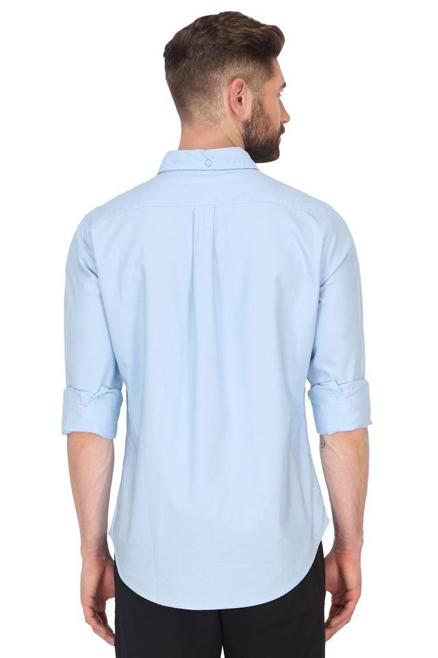 mens solid casual shirt