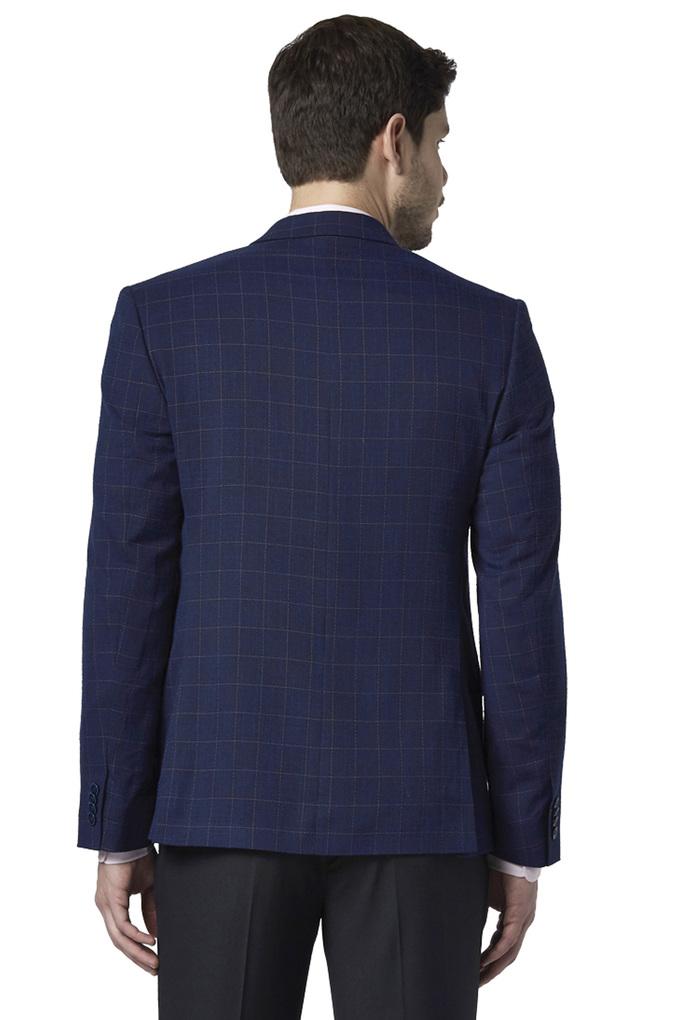 Mens blazer hot sale blue check