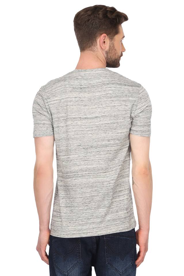 LP LOUIS PHILIPPE Solid Men Polo Neck Grey T-Shirt - Buy Grey Melange LP LOUIS  PHILIPPE Solid Men Polo Neck Grey T-Shirt Online at Best Prices in India