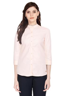 Chinese collar formal store shirts for ladies