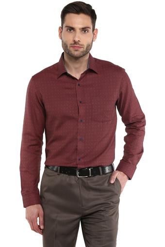 burgundy formal shirt