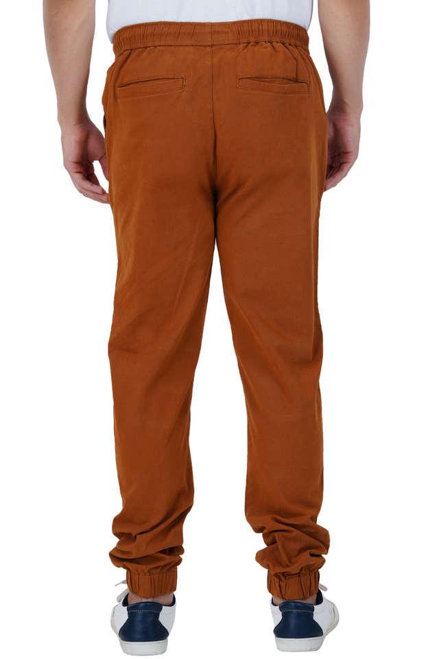 Buy IVOC Dark Brown Regular Fit Cotton Jogger Pants for Mens Online  Tata  CLiQ